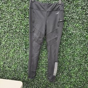BCG Size Medium Black Active Leggings with Zippered Pocket
